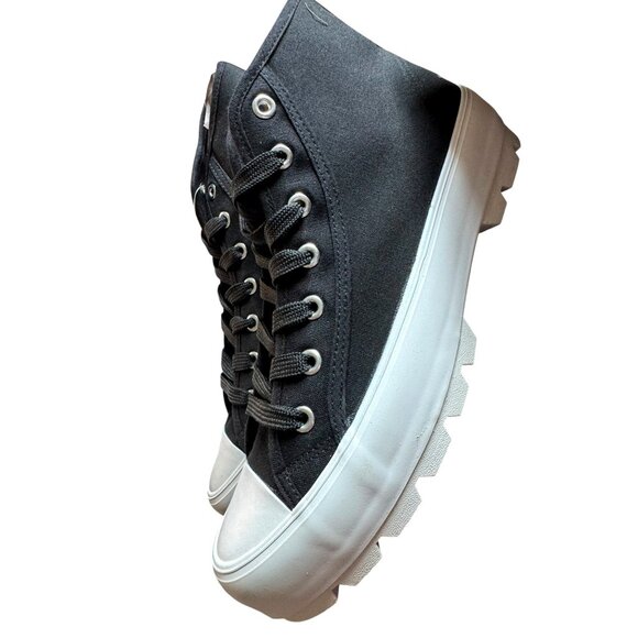 Mudd Women's Jupiter Black High-Top Canvas Sneakers Sz 10 New - Picture 2 of 7